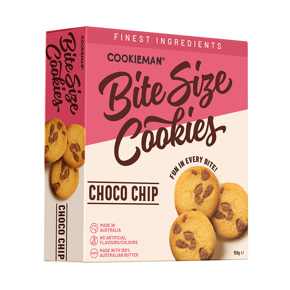 Choco Chip Cookies Box 150g - Bite Size Biscuits