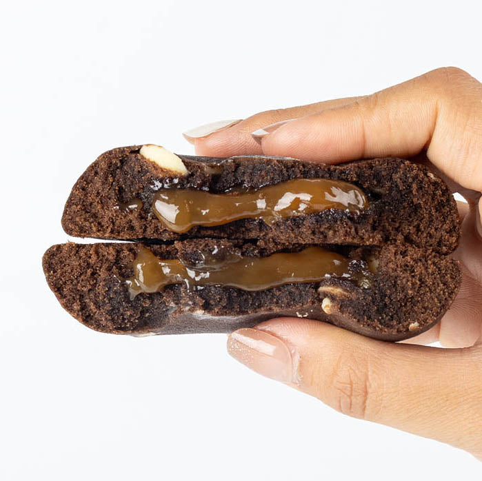 Chocolate Brownie Loaded with Salted Caramel 100g x 10 - Protein Cookies