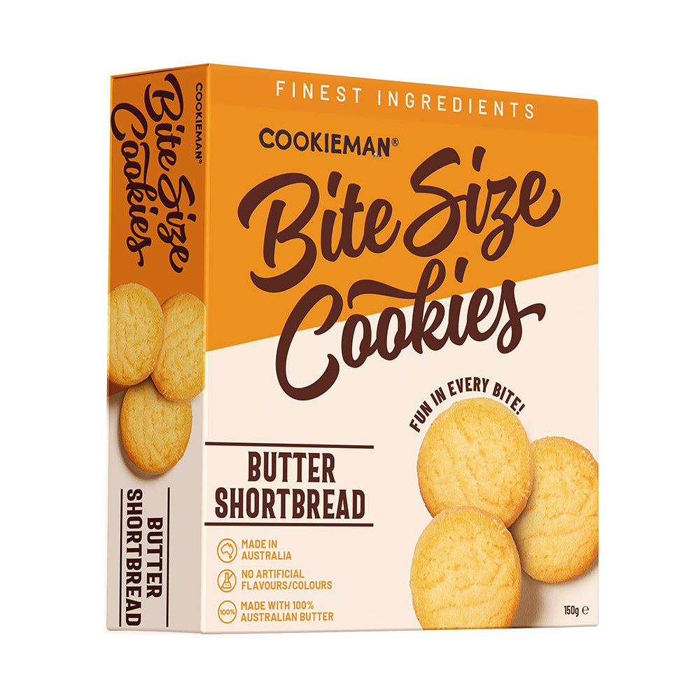 Butter Shortbread Cookies Box 150g - Bite Size Biscuits