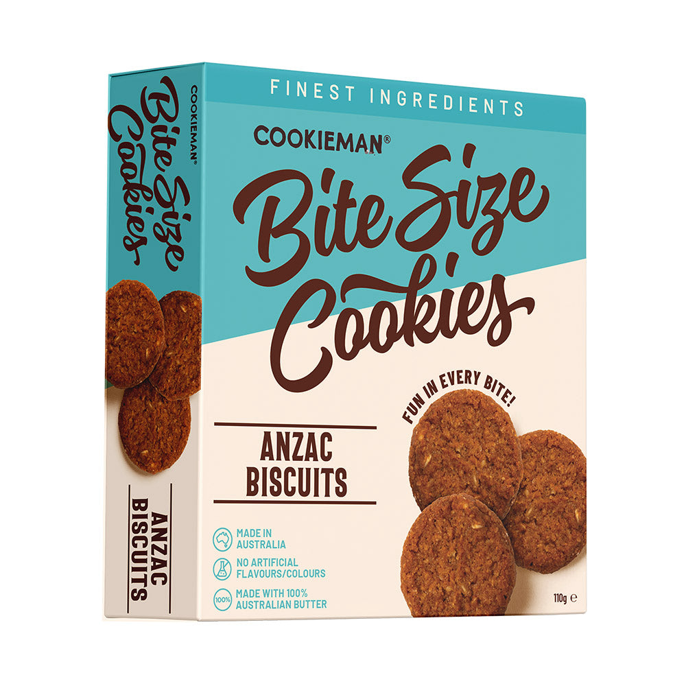 ANZAC Biscuits Box 110g - Bite Size Biscuits