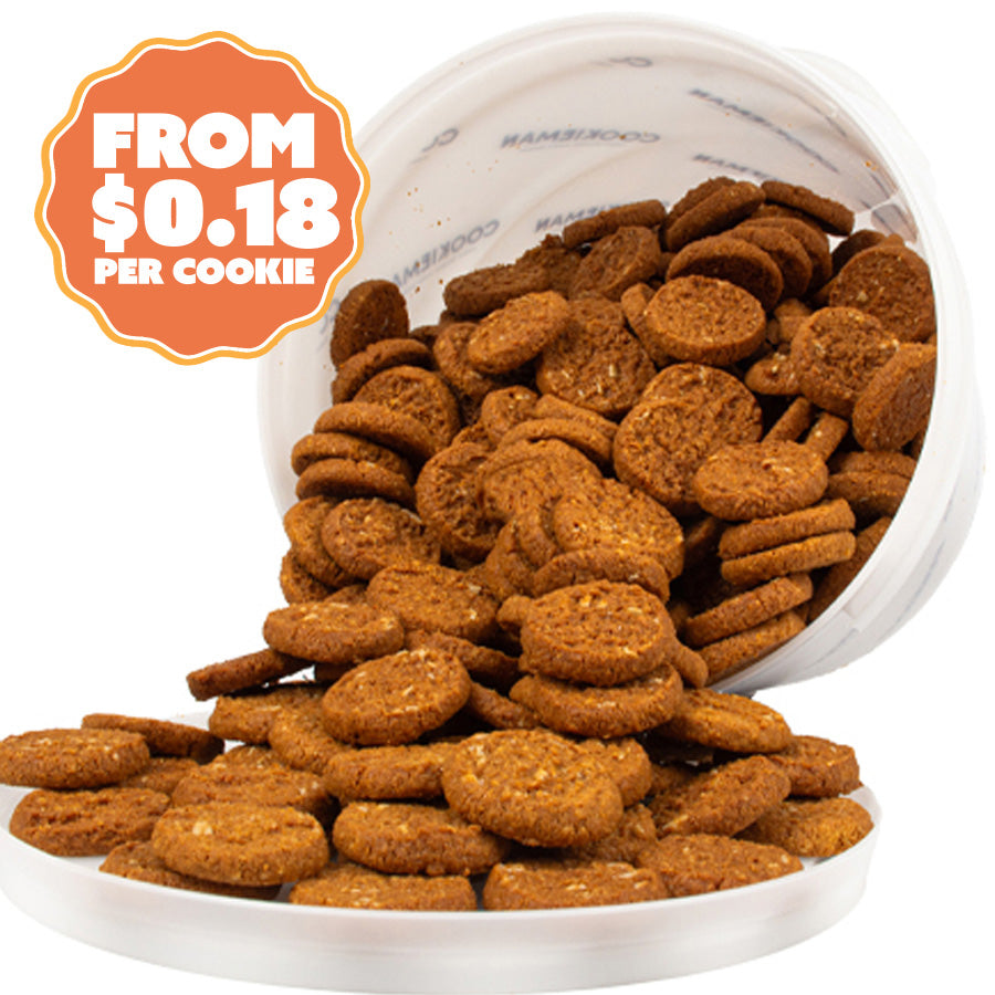 ANZAC Biscuits Bucket 1.7kg - Bite Size Biscuits