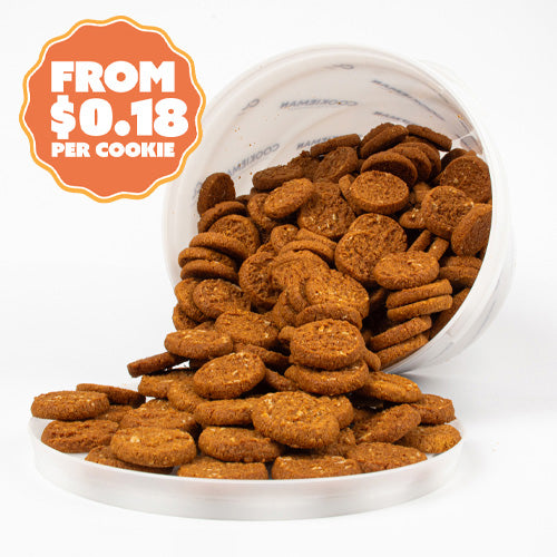 ANZAC Biscuits Bucket 1.7kg - Bite Size Biscuits