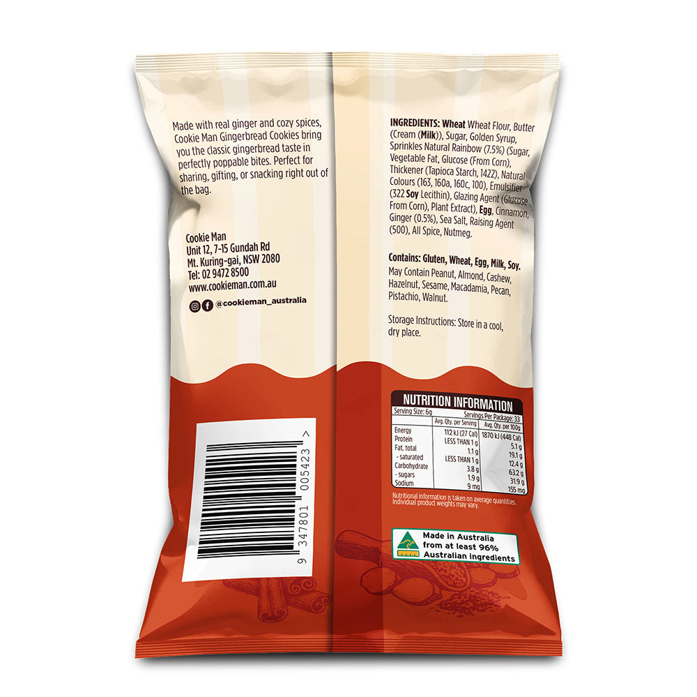 Gingerbread Bite Size Cookies 200g