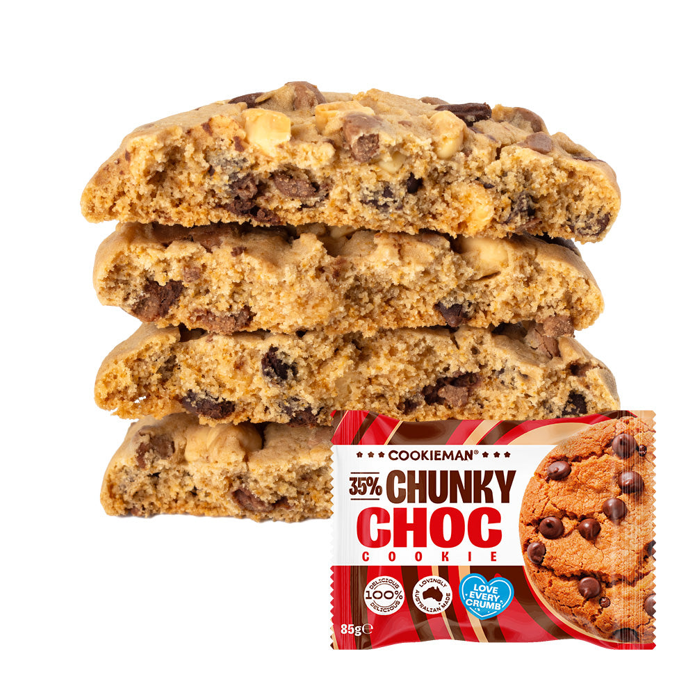35% Chunky Choc 85g - Bakehouse Cookies