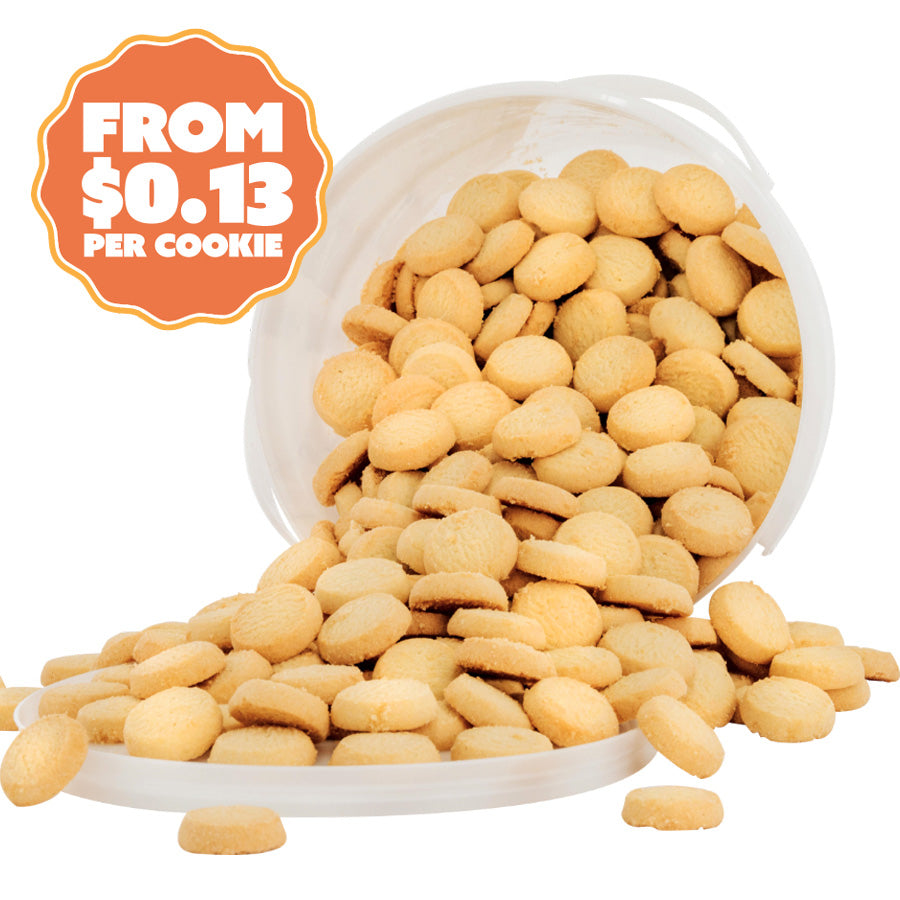 French Vanilla Shortbread Cookies 2.3kg - Bite Size Biscuits