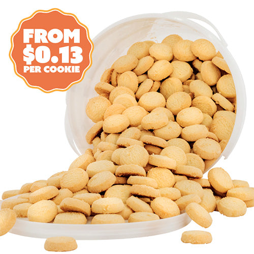 Raspberry White Chocolate Cookies 2.2kg - Bite Size Biscuits