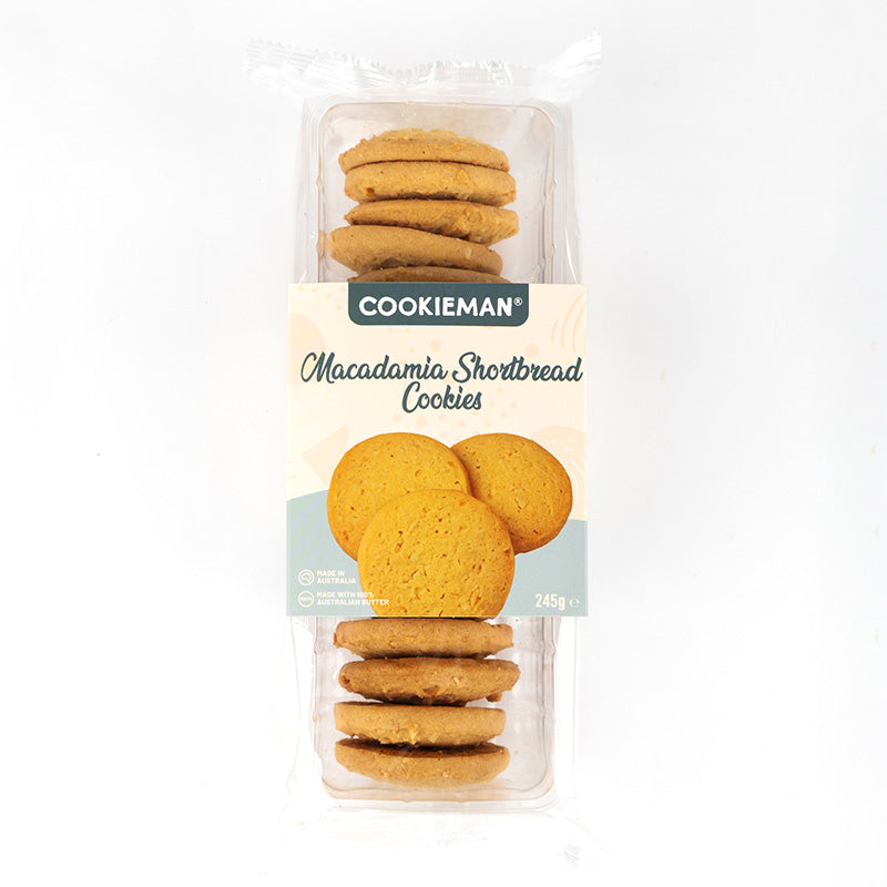 Macadamia Shortbread 245g - Traditional Biscuits