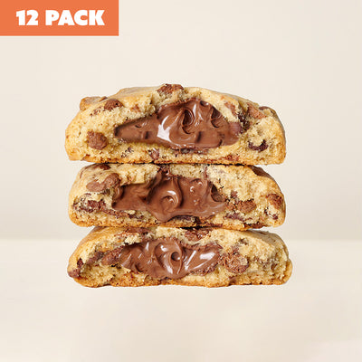 Milk Choc Hazelnut Loaded Cookies 100g x 12 - Ambient Loaded