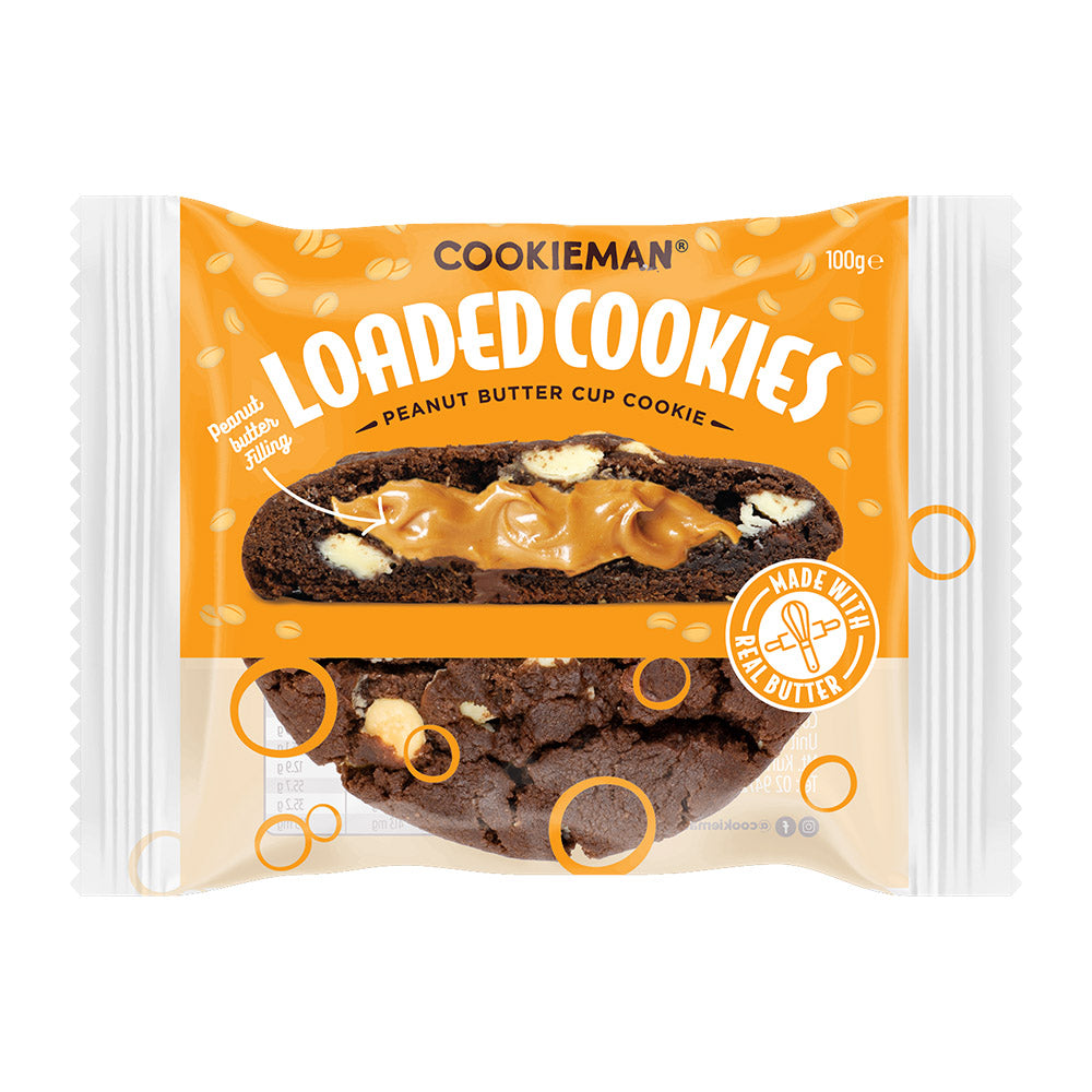 Peanut Butter Cup Loaded Cookies 100g x 12 - Ambient Loaded