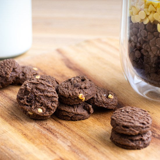 Triple Chocolate Cookies 2.5kg - Bite Size Biscuits