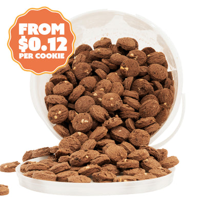 Triple Chocolate Cookies 2.5kg - Bite Size Biscuits